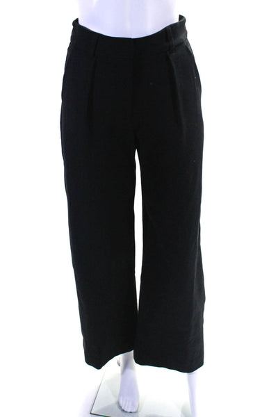 Velvet by Graham & Spencer Womens Mid-Rise Wide Leg Trousers Pants Black Size 0