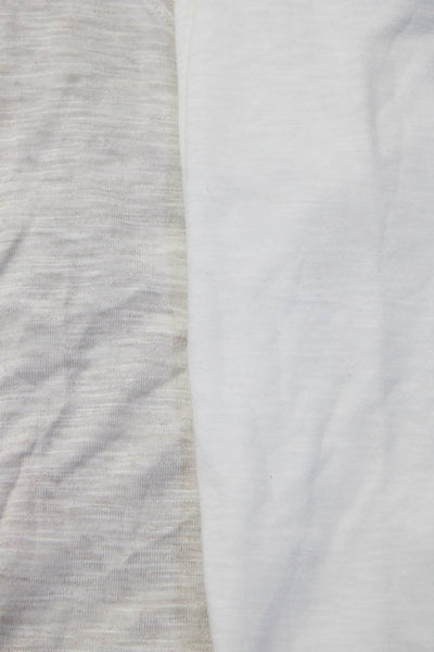 Michael Stars Madewell Womens Tee Shirt Tank Top White Gray Size XS OS Lot 2