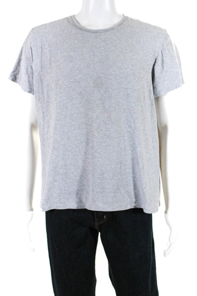 Allsaints Mens Round Neck Short Sleeve Pullover T-Shirt Gray Size M