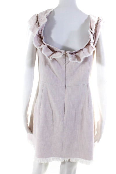 Rebecca Taylor Womens Pink Slub Suiting Dress Size 12 11146849