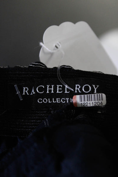 RACHEL ROY COLLECTION Womens Blue Button Trousers Size 0 12211204