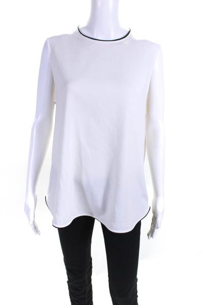 Equipment Womens White Lyle Top Size 14 12396635