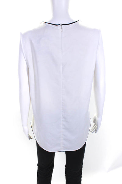 Equipment Womens White Lyle Top Size 14 12396635