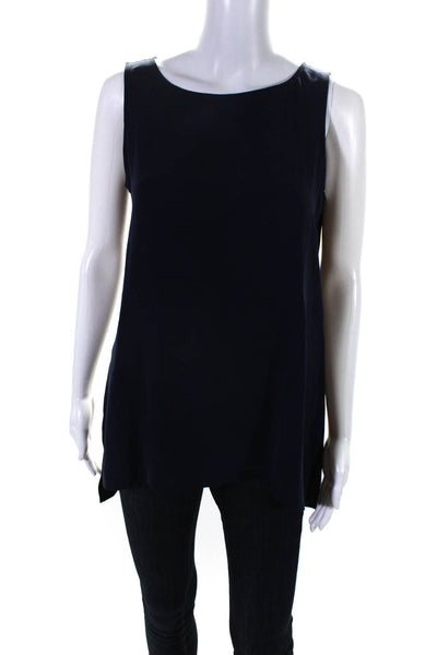 Eileen Fisher Women's Sleeveless Silk Top Blue Size XS