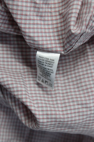 Calvin Klein Men's Collar Long Sleeves Button Down Shirt Plaid Size XXL Lot 2