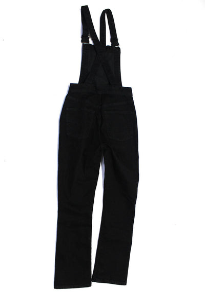 Madewell Womens Denim Skinny Leg Overalls Black Size Extra Extra Small