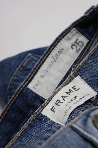Rag & Bone Jean Frame Denim Womens Cutoff Mini Jean Shorts Blue Size 25 30 Lot 2