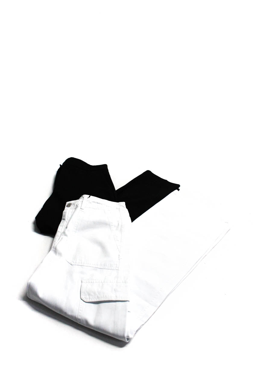 Zara Basic Zara Womens Dress Trousers Casual Pants Black White