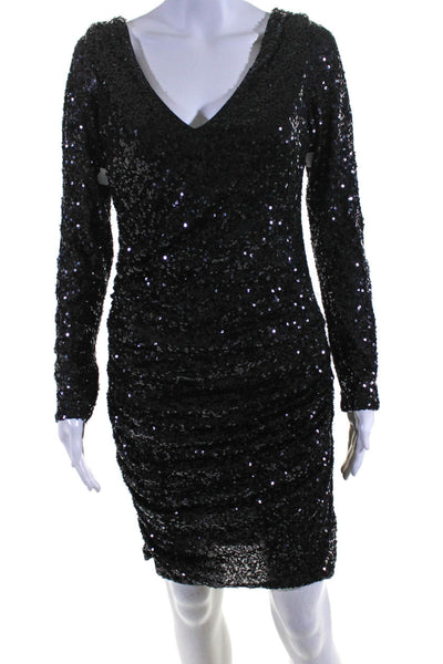 Badgley Mischka Womens Black Go Out With A Bang Dress Size 10 12695877