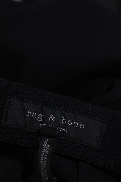 Rag & Bone Womens Darted Back Zipped Slim Straight Dress Pants Black Size 8