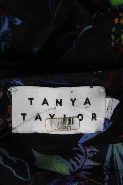 Tanya Taylor Womens Black Erica Top Size 2 12640271