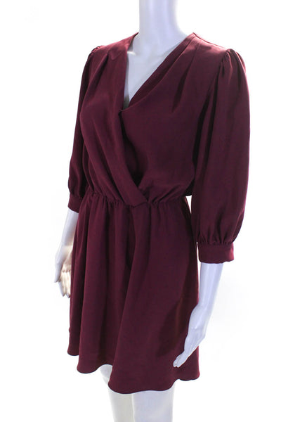 Amanda Uprichard Womens Purple Alisa Dress Size 0 12422951