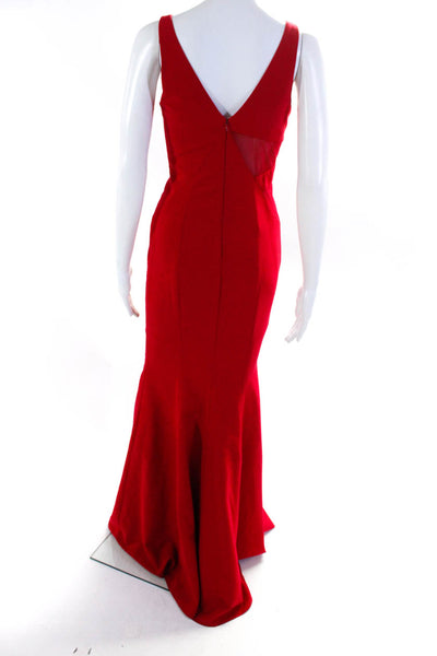 Jay Godfrey Womens Red Red Rockefeller Gown Size 2 10946060