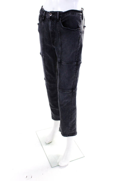 3x1 Womens Black Junction Kick Jeans Size 10 12573543