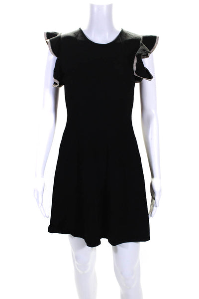 Shoshanna Womens Black Black Saya Knit Dress Size 6 11569869