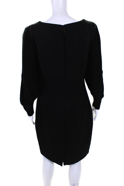 Badgley Mischka Womens Black Black Knit Sleeve Dress Size 6 11572277