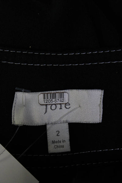 Joie Womens Black Tabea Pants Size 2 12055742