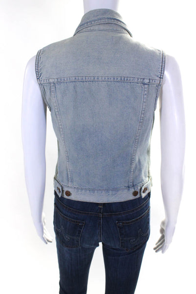 Madewell Women's Sleeveless Denim Jean Jacket Vest Light Blue Size S