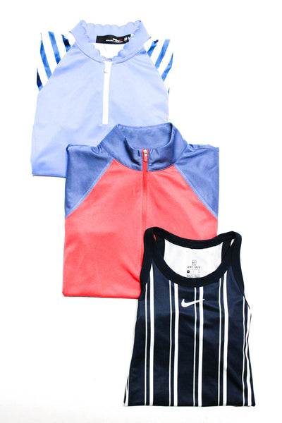 Ralph Lauren Women's Round Neck Short Sleeves Blouse Blue Size XS Lot 3