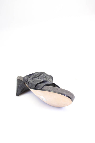 Dusica Women's Open Toe Slip-On Sandals Gray Size 6.5