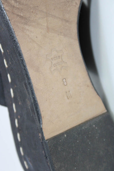 Donald J Pliner Womens Patent Leather Wedge Sandals Black Size 8 Medium