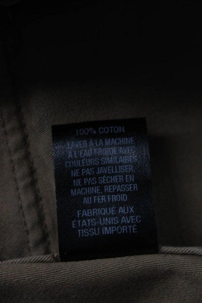 Nili Lotan Women's Cotton Leopard Print One-Button Blazer Jacket Brown Size 4