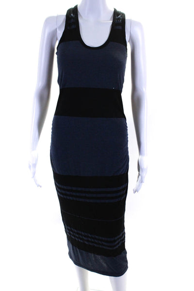 Standard James Perse Women's Sleeveless Striped Scoop Neck Sundress Blue Size 1
