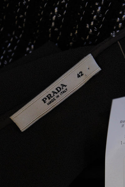 Prada Women's A Line Knee Length Skirt Brown Size 42