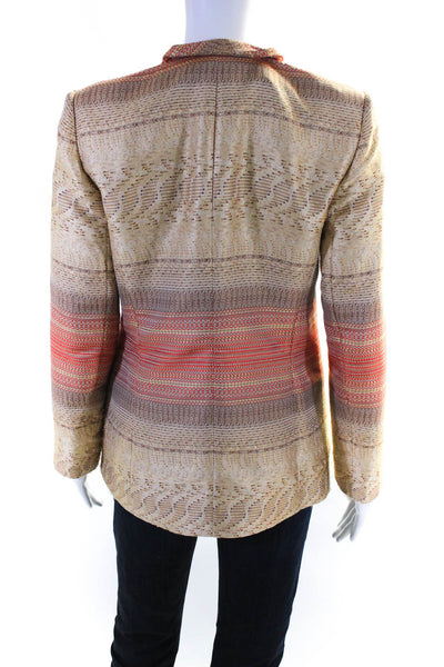 Lafayette 148 New York Women's Abstract Print Blazer Jacket Multicolor Size 6