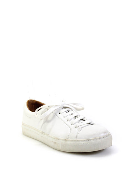 Royal Republiq Womens Leather Low Top Lace Up Sneakers White Size 39 9