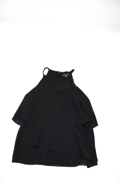 Saks Fifth Avenue Banana Republic Womens Stripe Blouse Tops Black Size  S M Lot