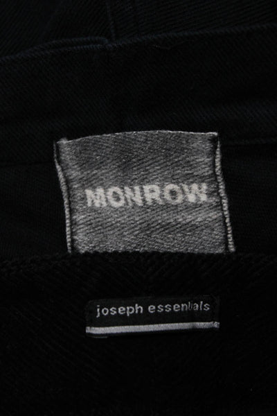 Joseph Essentials Monrow Womens Cotton Corduroy Pants Black Size XL M Lot 2