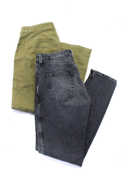 Who What Wear Trave Womens Wide Leg Pants Lawson Jeans Green Gray 6 26 Lot 2