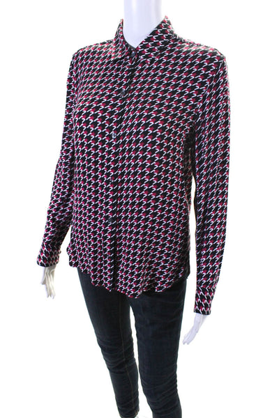Equipment Women's Long Sleeves Button Down Shirt Multicolor Size S