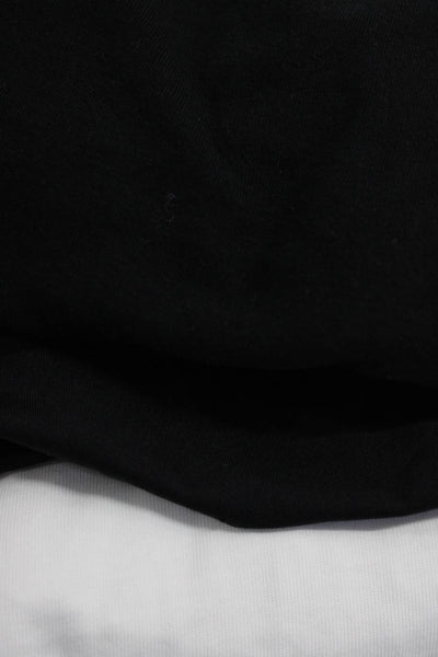 Zara Womens Long Sleeved Cropped T Shirts Bodysuit Black White Size S M Lot 3