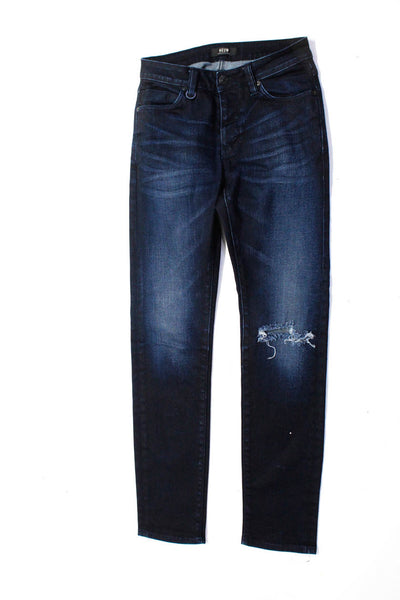 Neuw Mens Iggy Skinny Leg Dark Wash Jeans Blue Cotton Size 29X32