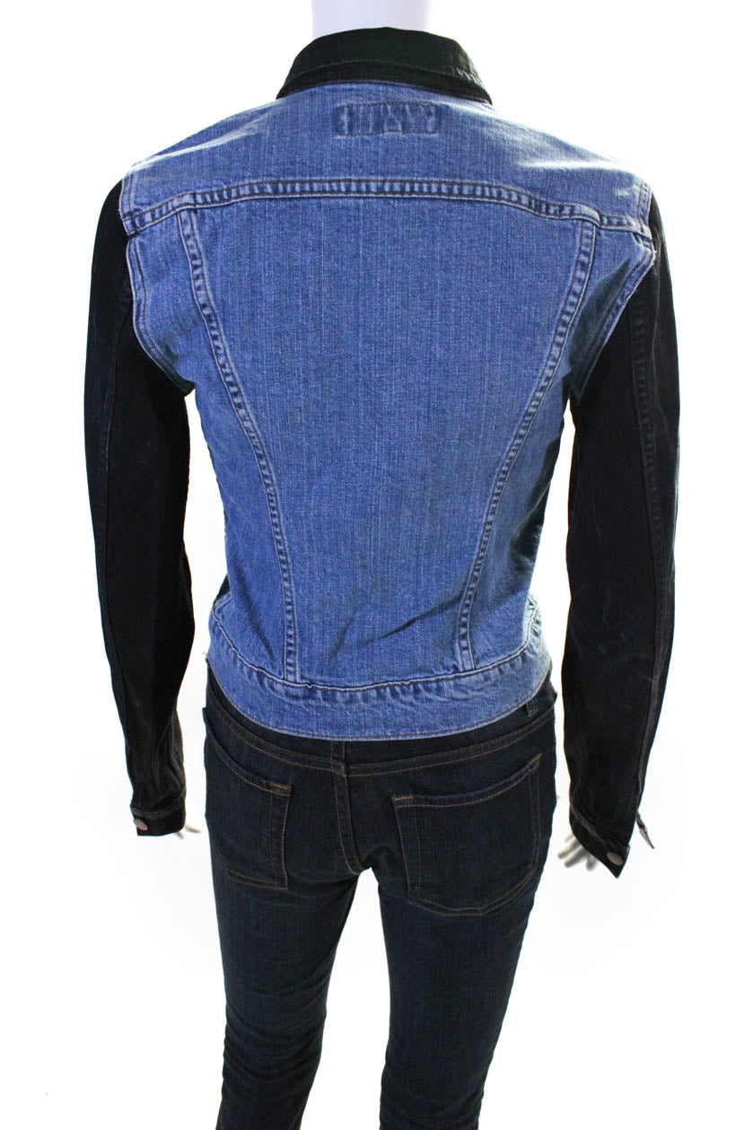 Lauren Jeans Company Women's Cotton Long Sleeve Denim Jacket Blue Size -  Shop Linda's Stuff