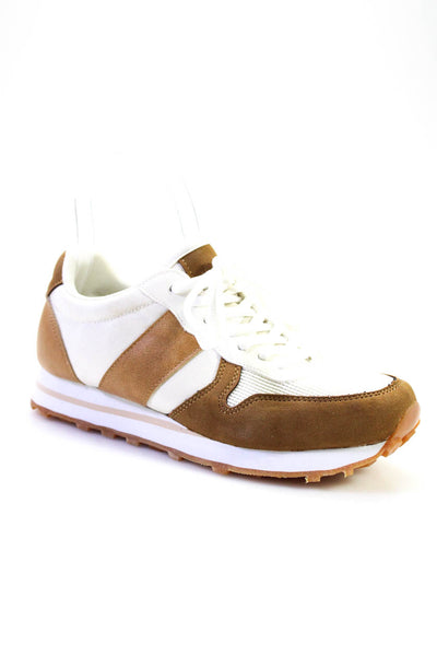 Ccocci Womens 'Phoebe' Colorblock Low Top Fashion Sneakers White Brown Size 6
