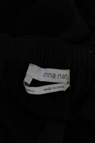 Anna Nata Womens High Rise Pull On Casual Shorts Black Size Small