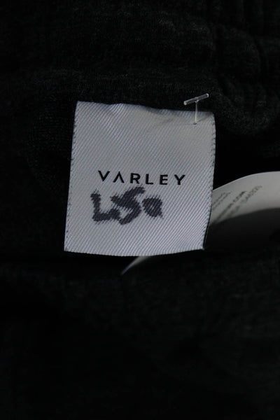 Varley Womens Dark Gray Cotton Drawstring Cuff Ankle Sweatpants Size L
