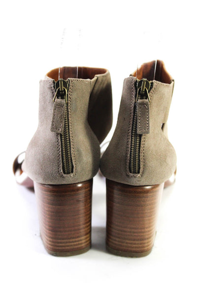 Aquatalia Womens Leather Two Tone Open Toe High Heels Sandals White size 10