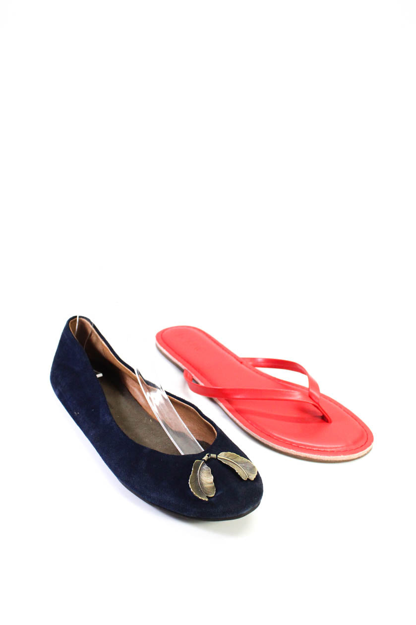 J crew store red sandals