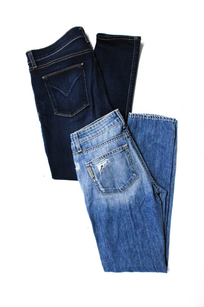 Paige Hudson Womens Distressed Medium Wash Denim Jeans Blue Size 24 32 Lot 2