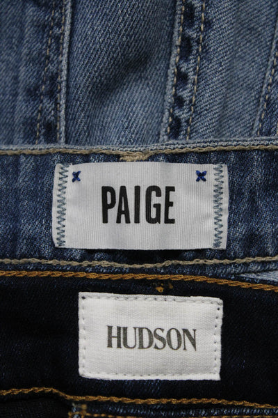 Paige Hudson Womens Distressed Medium Wash Denim Jeans Blue Size 24 32 Lot 2