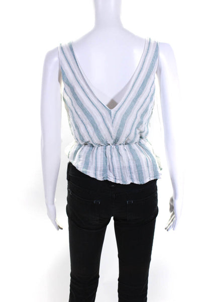 Adelyn Rae Womens Behati Stripe Tie Top Size 2 12455843