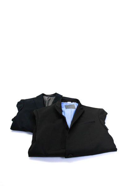 Zara Man Mens One Button Long Sleeved Blazers Dark Gray Blue Size 36 38 Lot 2