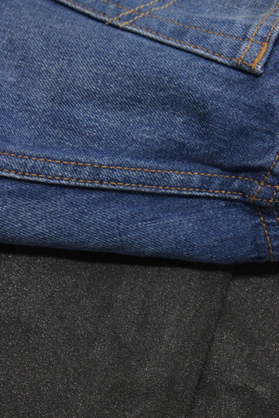 Levis J Brand Womens Metallic Skinny Jeans Cutoff Denim Shorts Size 26 Lot 2