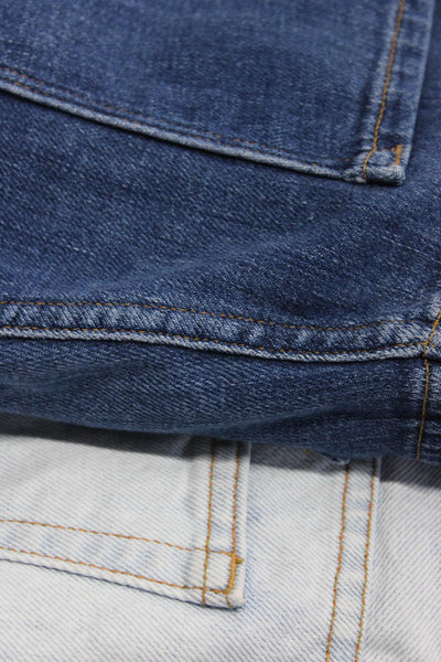 Frame GRLFRND Womens Cuffed Cutoff Denim Shorts Blue Size 24 27 Lot 2