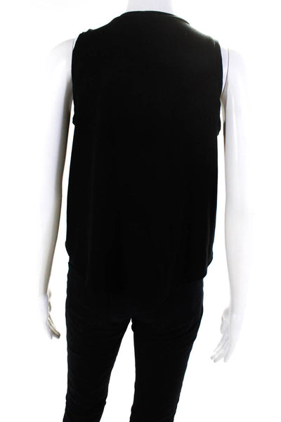 ONZIE Womens V Neck Jersey Sleeveless Tank Top Blouse Black Size M/L