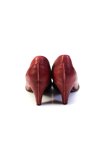 Sergio Tomani Womens Square Toe Elastic Asymmetrical Block Heels Pink Size EUR40